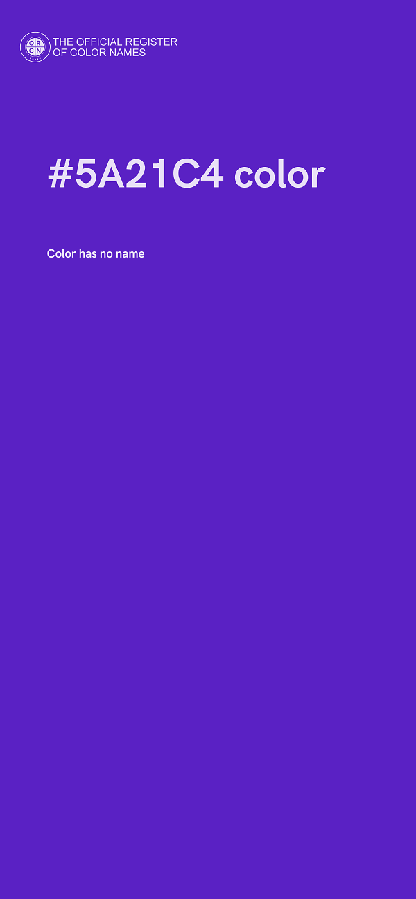 #5A21C4 color image