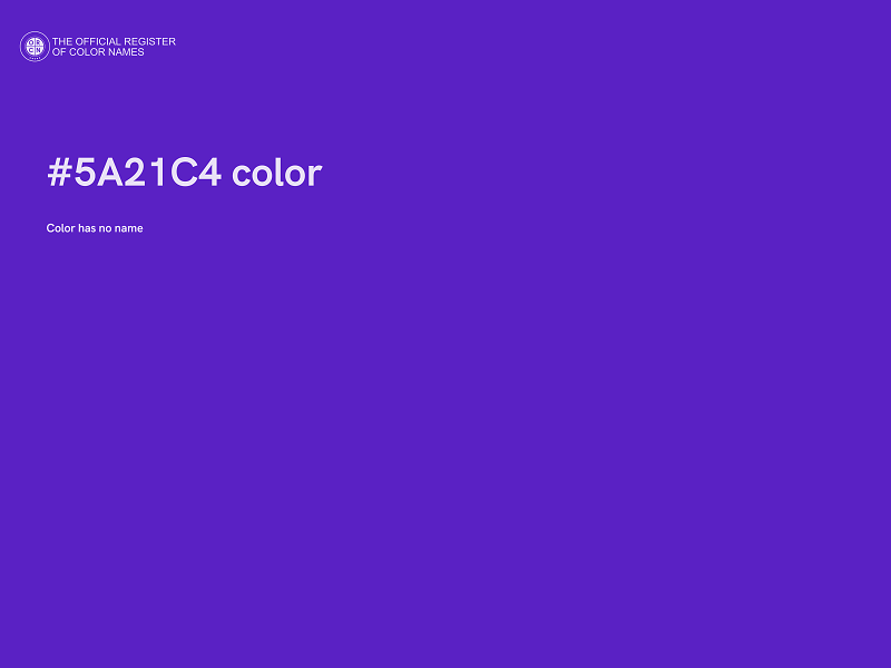 #5A21C4 color image