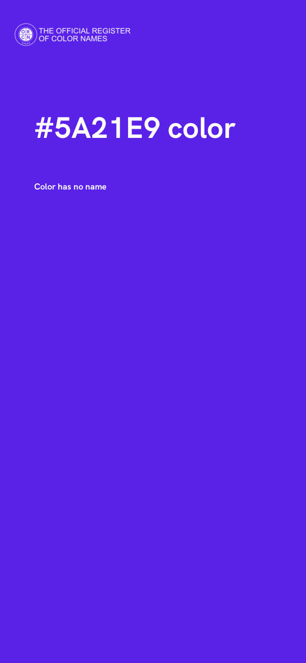 #5A21E9 color image