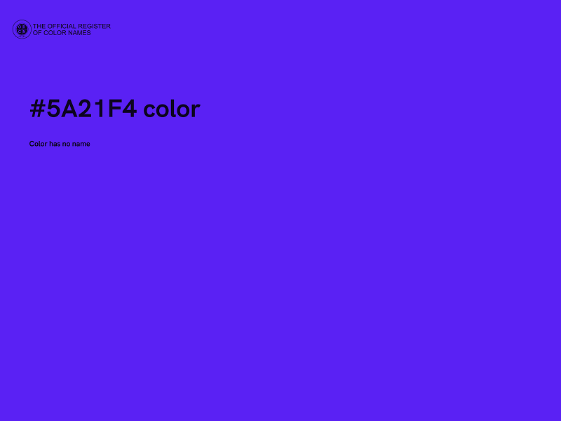 #5A21F4 color image