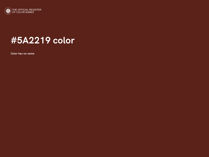 #5A2219 color image