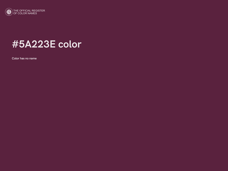 #5A223E color image