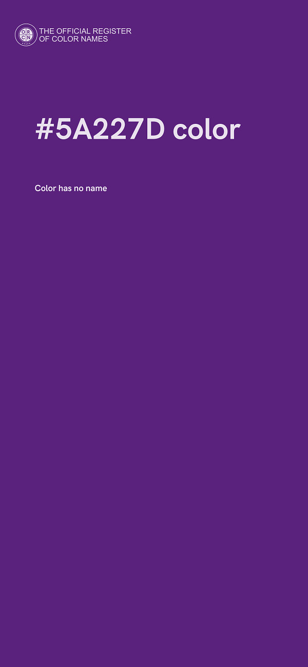 #5A227D color image