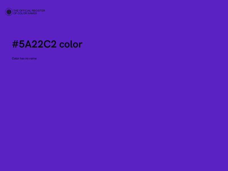 #5A22C2 color image