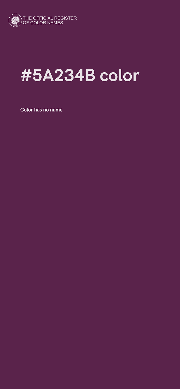 #5A234B color image