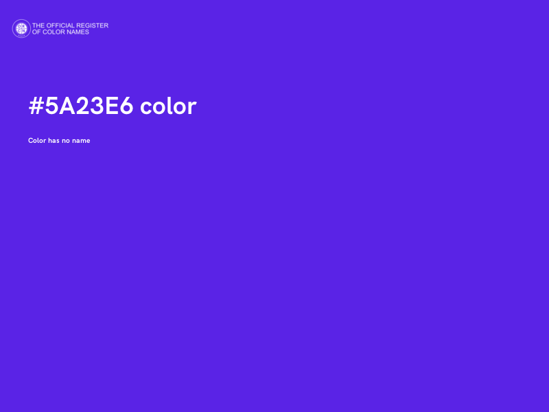 #5A23E6 color image
