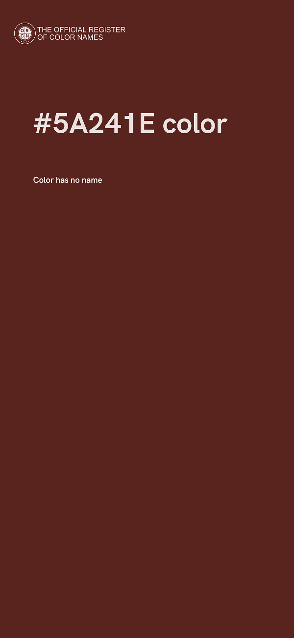 #5A241E color image