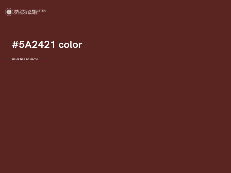 #5A2421 color image