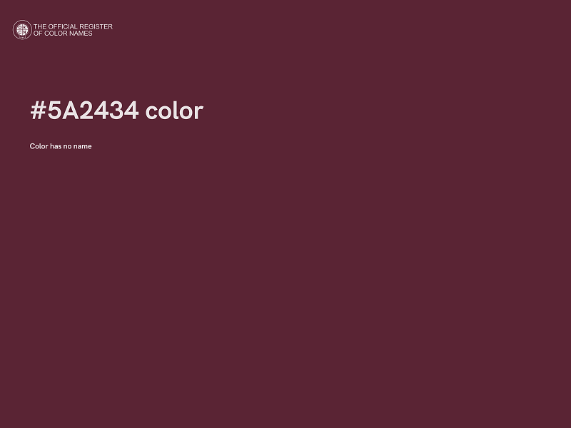 #5A2434 color image