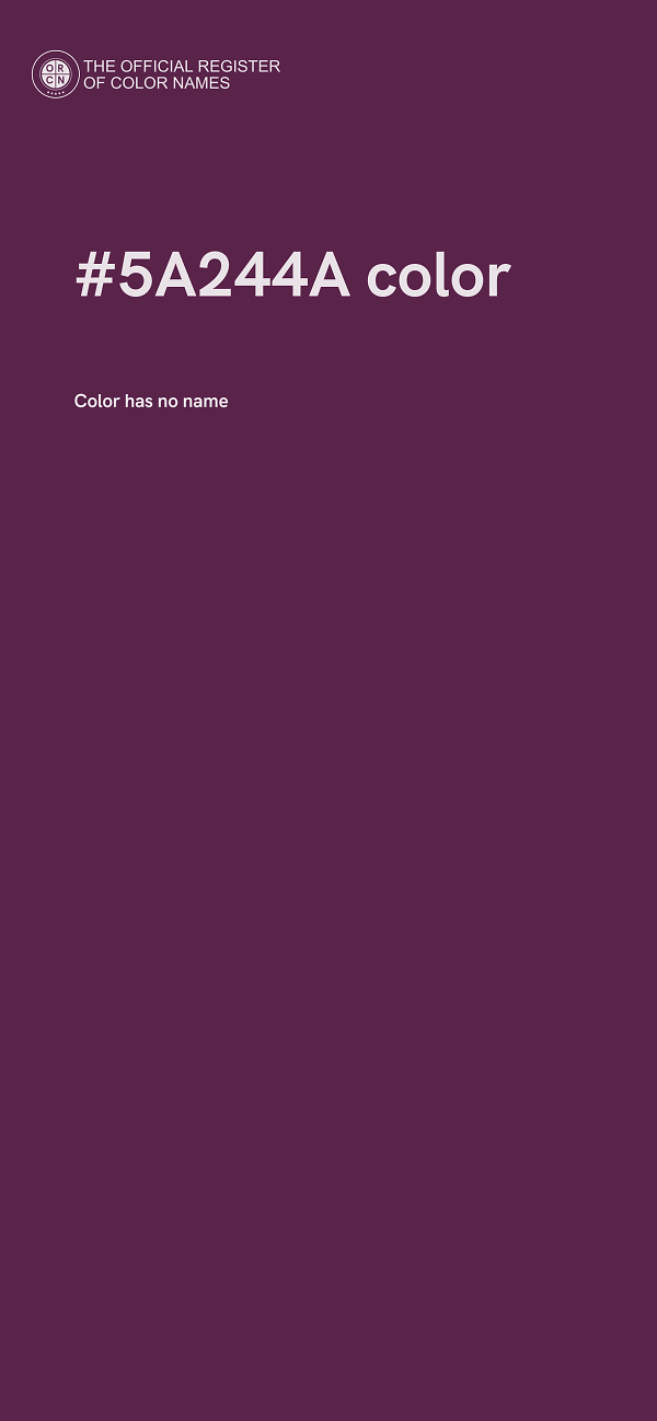 #5A244A color image