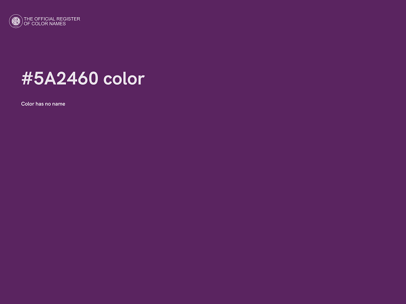 #5A2460 color image