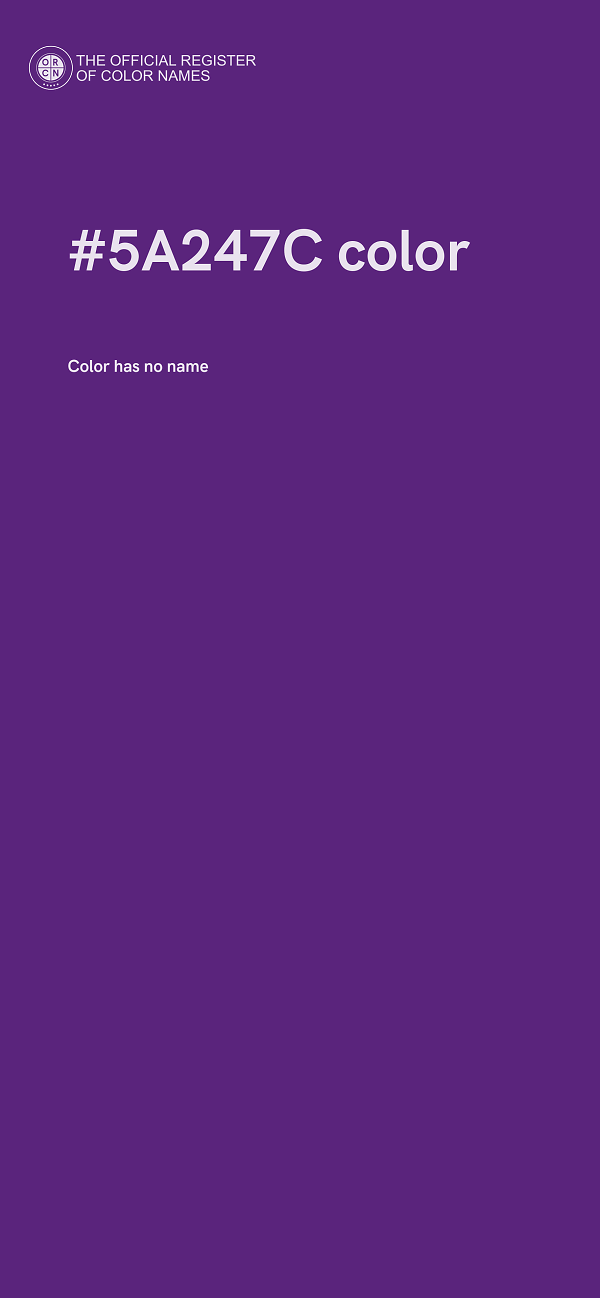 #5A247C color image
