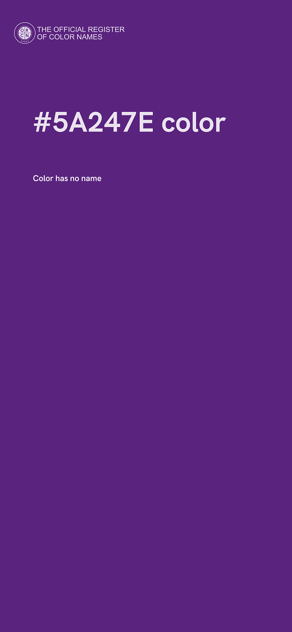 #5A247E color image