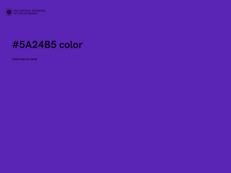 #5A24B5 color image