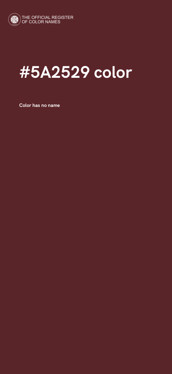 #5A2529 color image