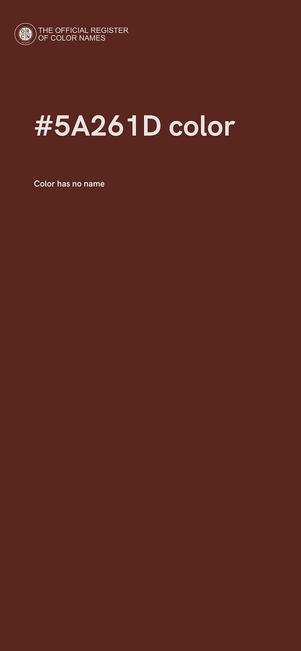 #5A261D color image