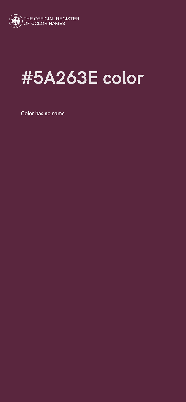 #5A263E color image
