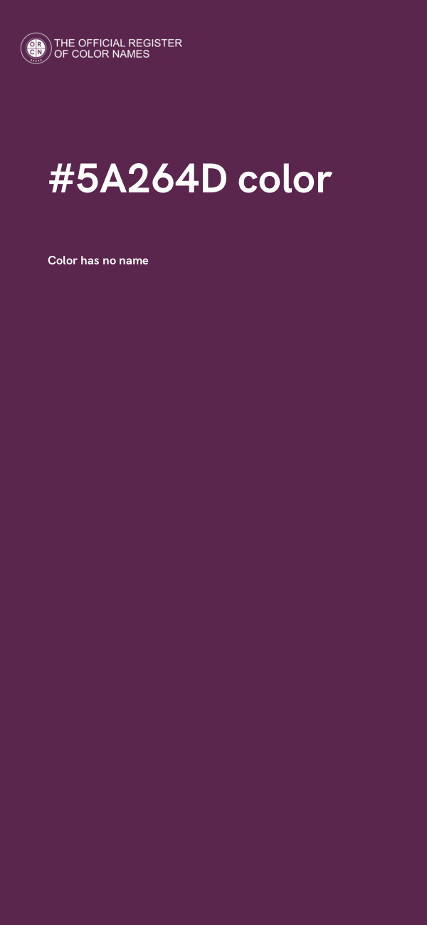 #5A264D color image