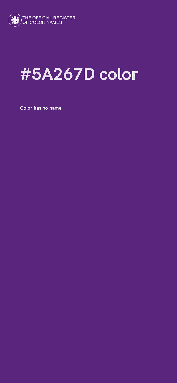 #5A267D color image