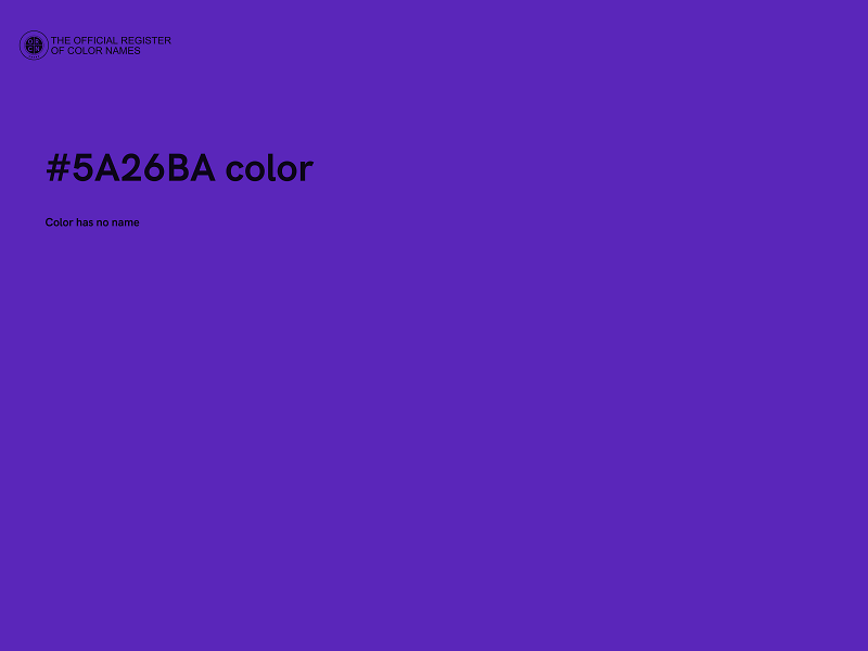 #5A26BA color image