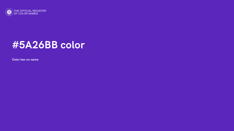 #5A26BB color image