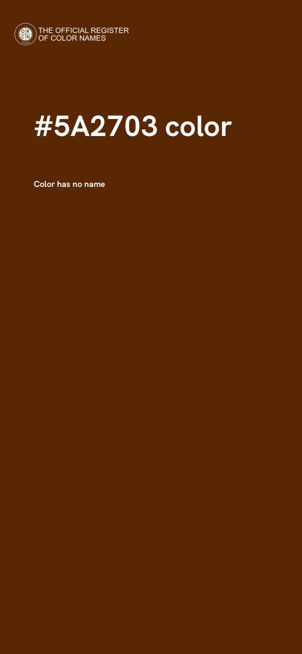 #5A2703 color image