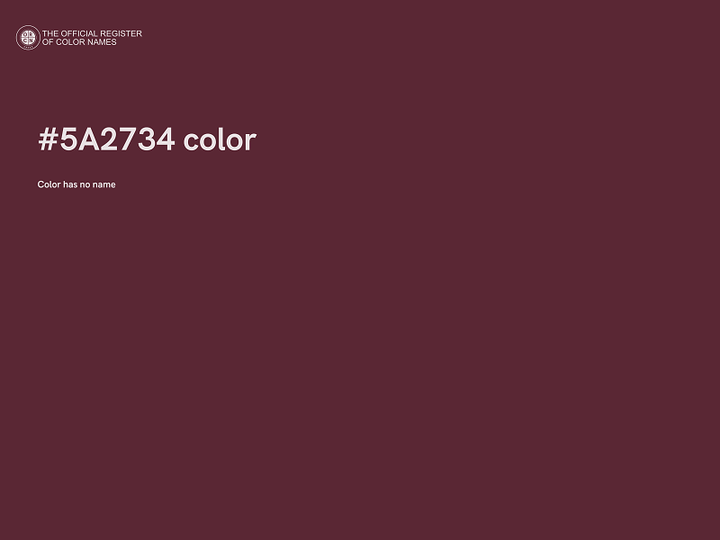 #5A2734 color image