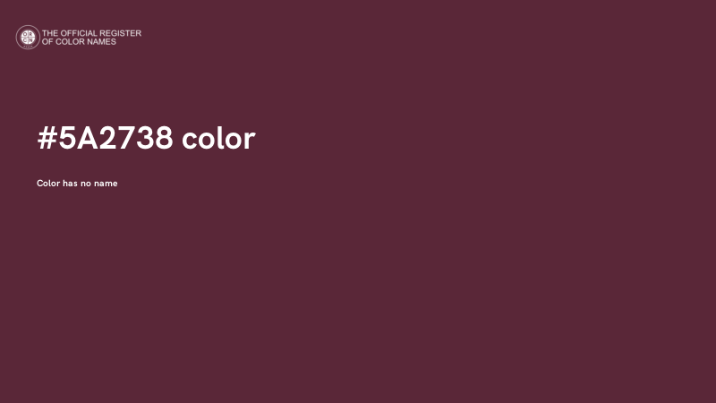 #5A2738 color image