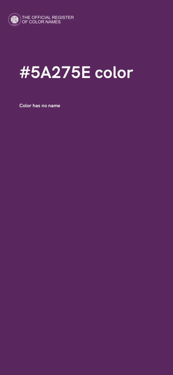 #5A275E color image