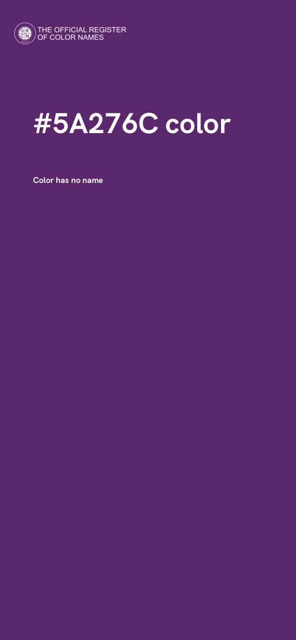 #5A276C color image