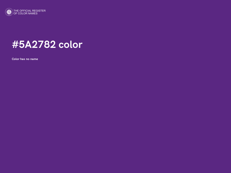#5A2782 color image