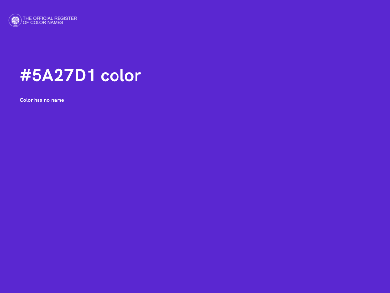 #5A27D1 color image