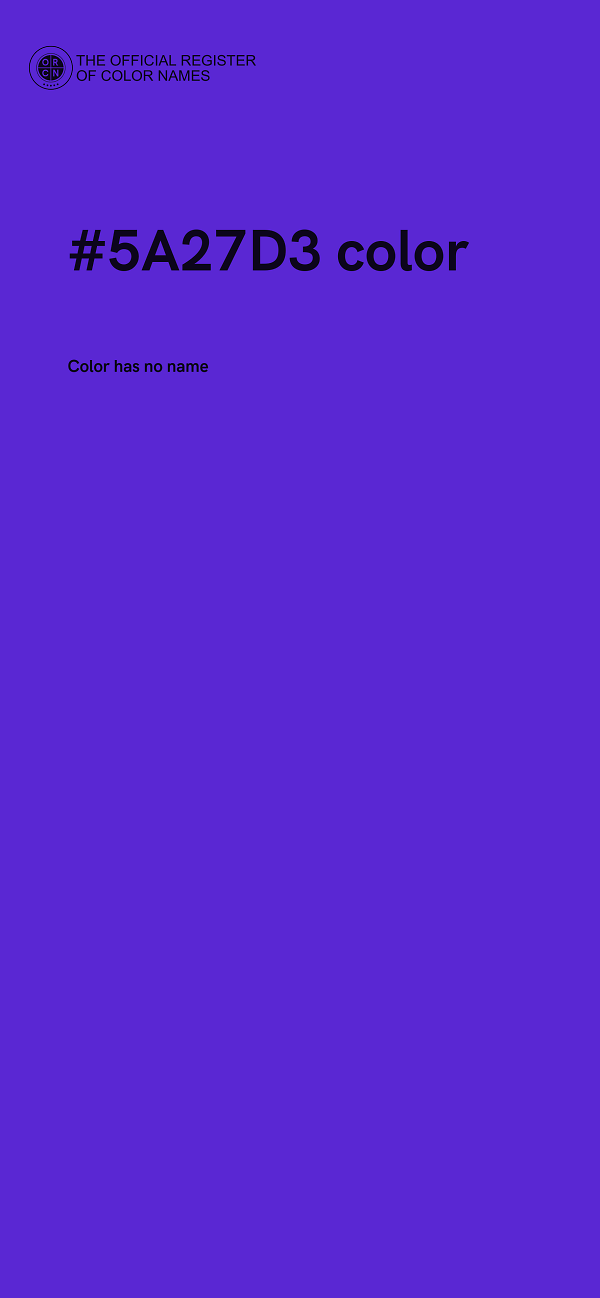 #5A27D3 color image