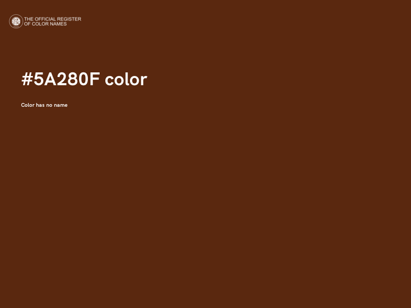 #5A280F color image