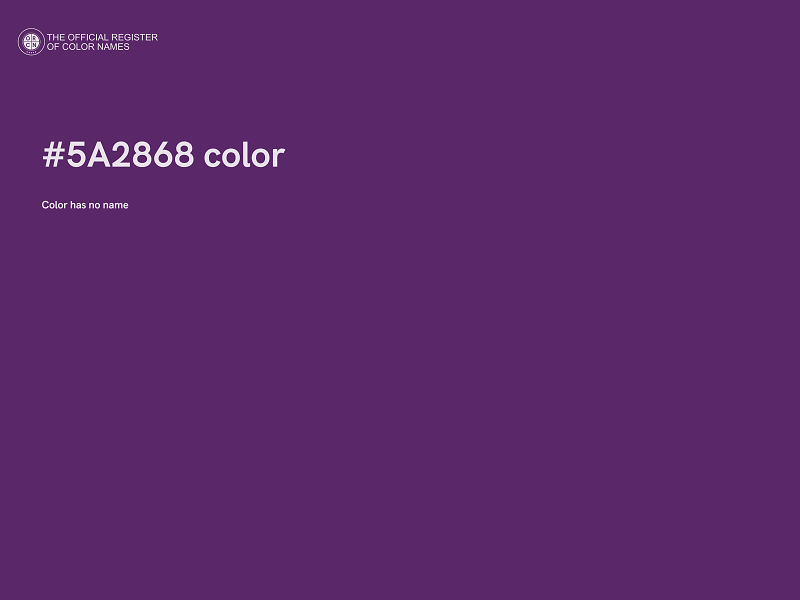 #5A2868 color image