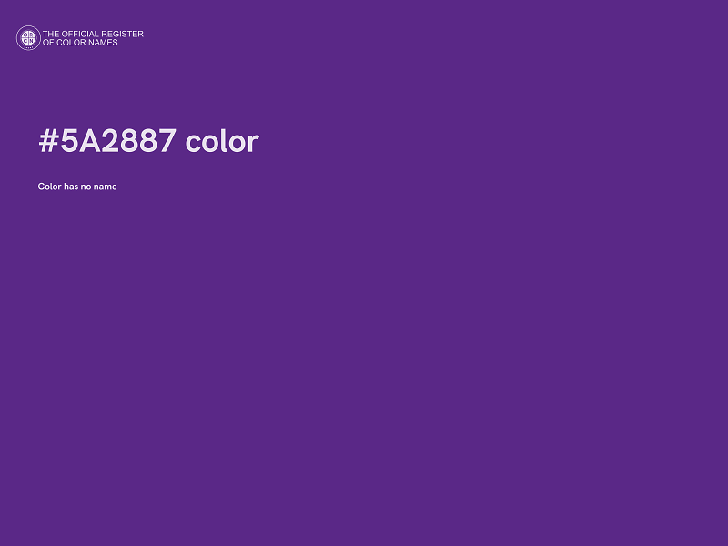 #5A2887 color image