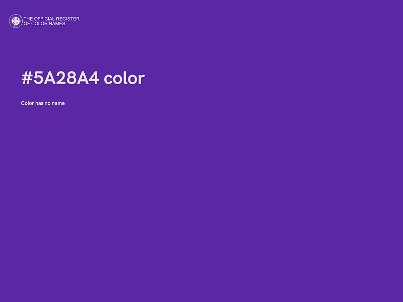 #5A28A4 color image