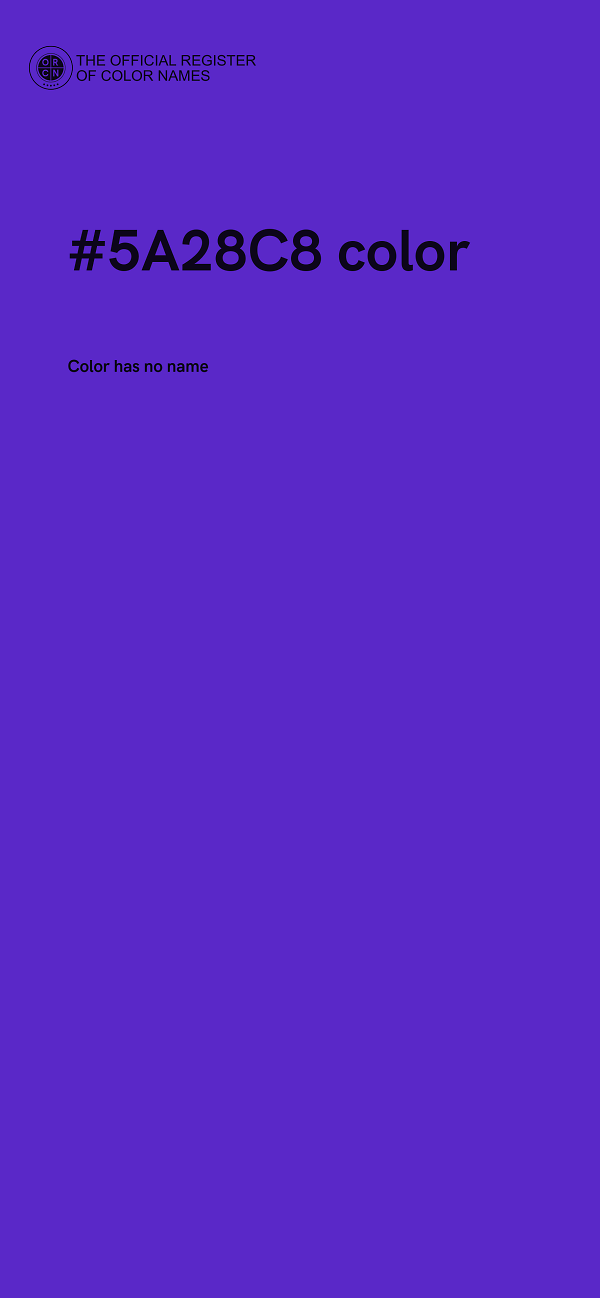 #5A28C8 color image