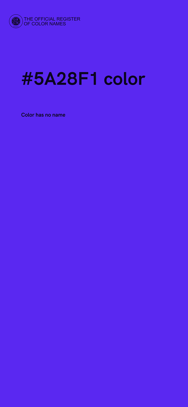 #5A28F1 color image