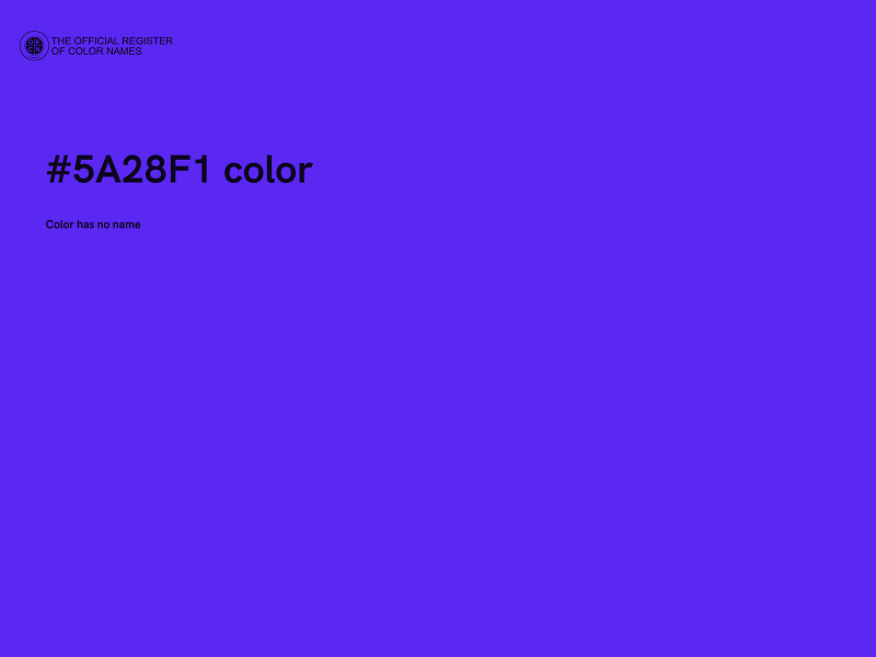#5A28F1 color image