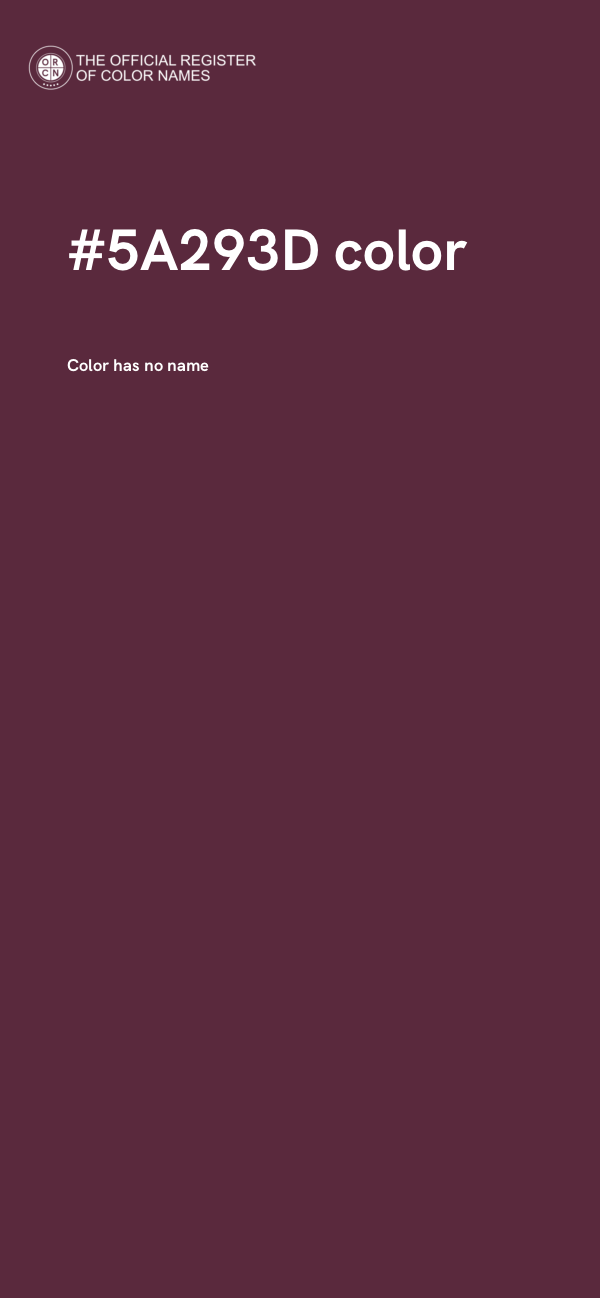 #5A293D color image