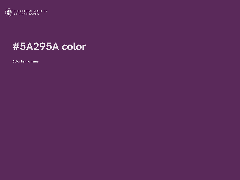 #5A295A color image