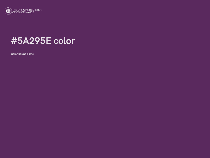#5A295E color image