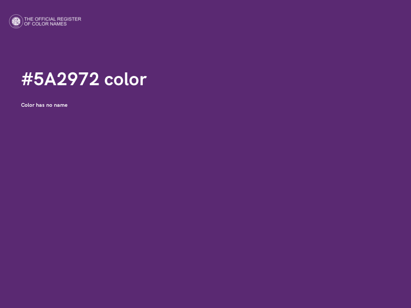 #5A2972 color image