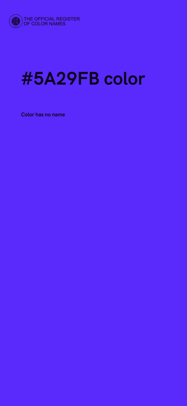 #5A29FB color image