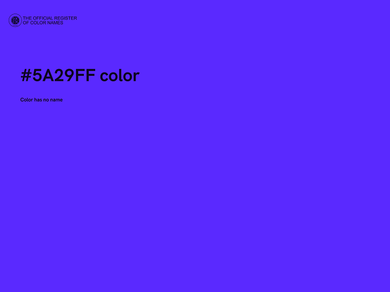 #5A29FF color image