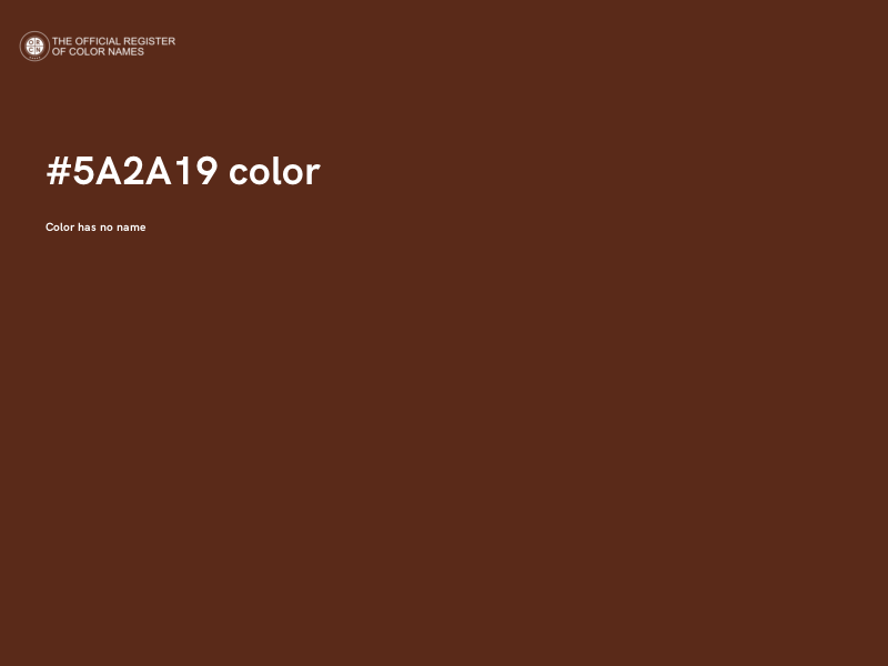 #5A2A19 color image