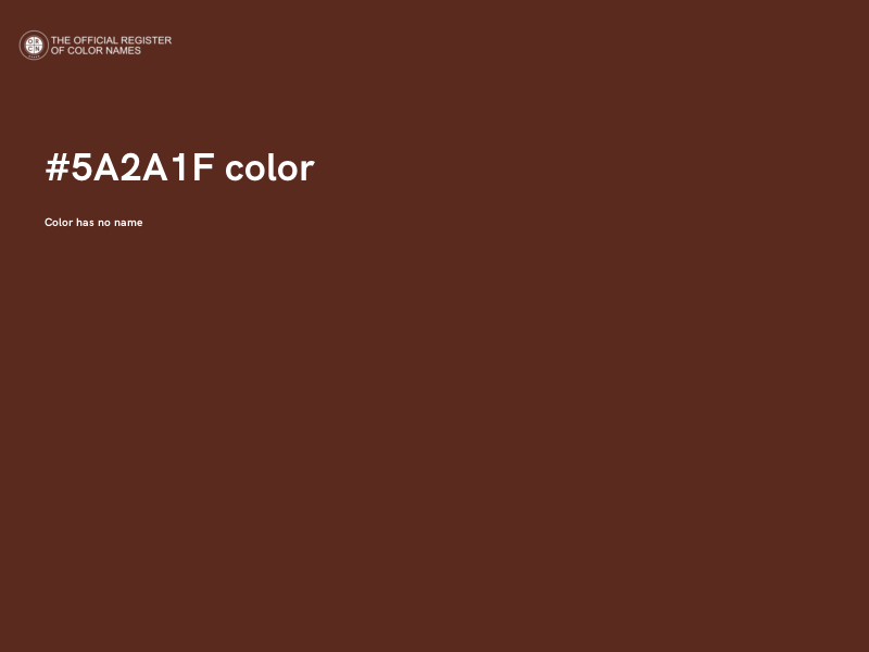 #5A2A1F color image