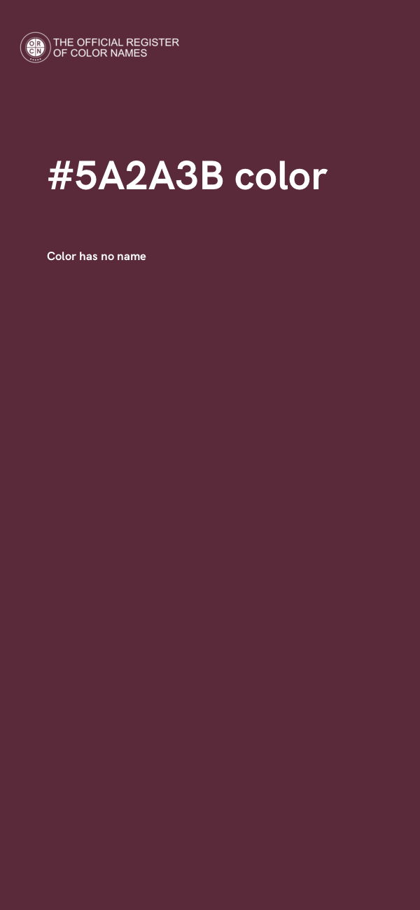 #5A2A3B color image