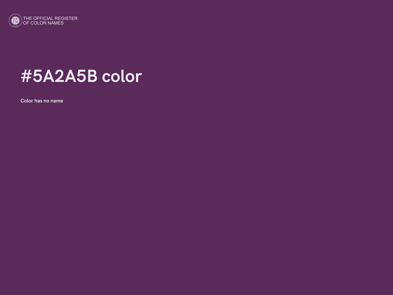 #5A2A5B color image